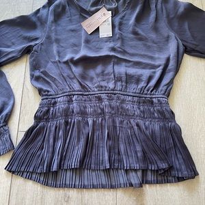 Philosophy blue blouse shirt size XS NWT